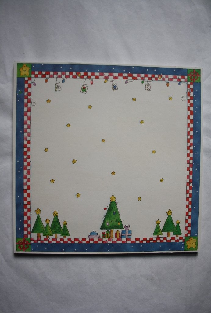 48 vel tina ledbetter cristmas papier white border 3517, Ophalen of Verzenden, Nieuw, Papier of Karton, Overige merken