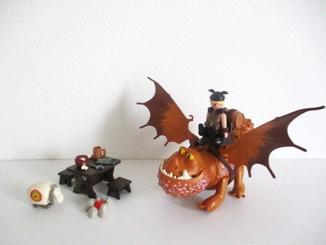 playmobil Dragon Vissenpoot en Speknek 9460, Ophalen of Verzenden, Zo goed als nieuw, Complete set