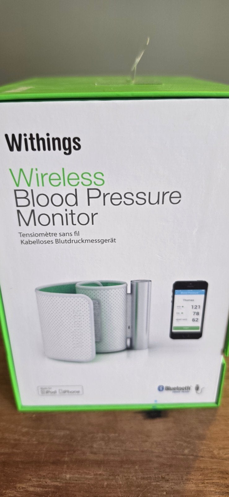Withings Draadloze Bloeddrukmeter - Eenvoudige Meting, Ophalen of Verzenden, Zo goed als nieuw, Overige typen