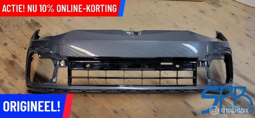 VW GOLF 8 VIII VOORBUMPER LC7Q R-LINE Spoiler GRILLE BUMPER, Nieuw, Ophalen of Verzenden, Bumper, Volkswagen