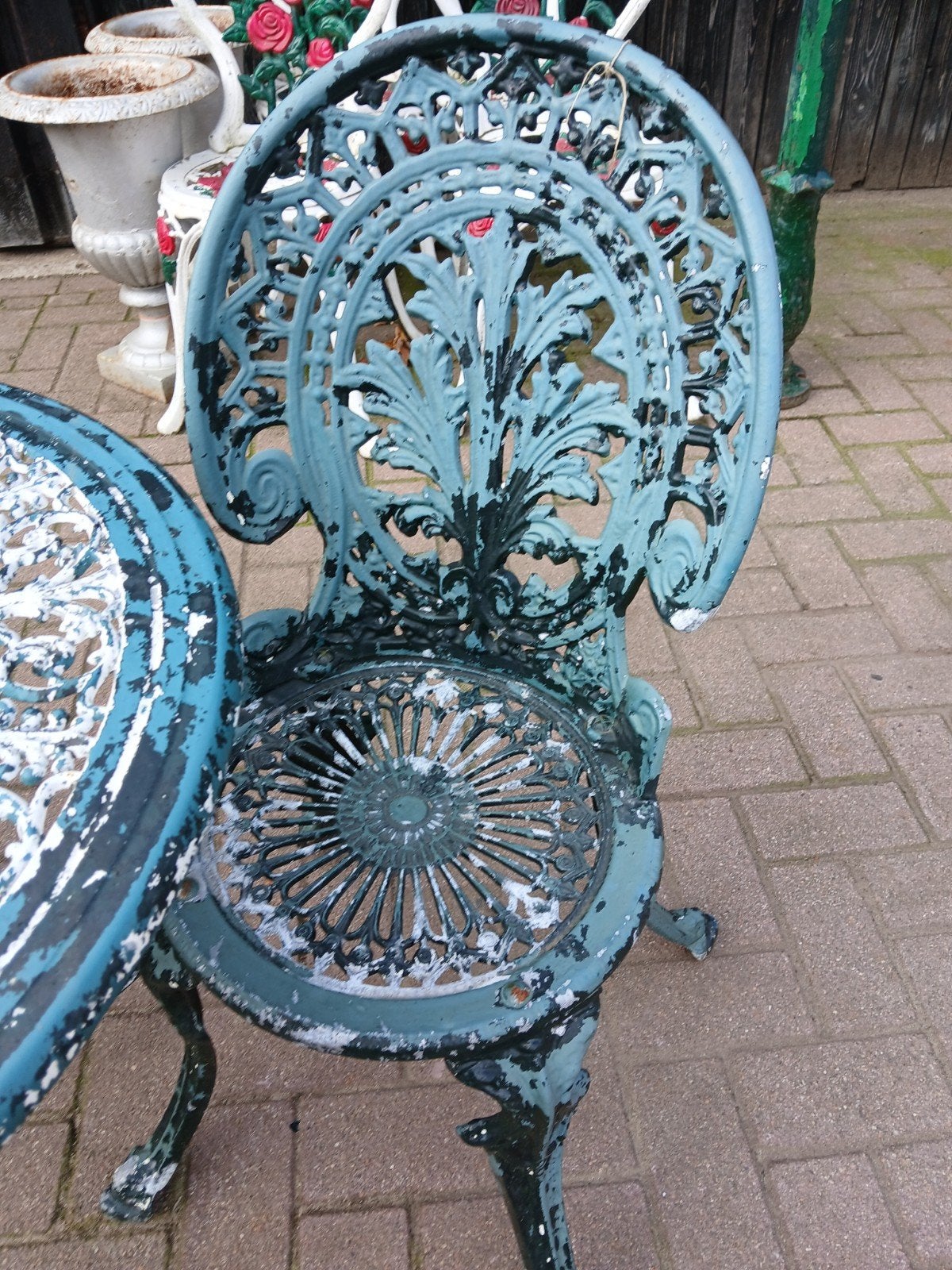 aluminium tuinset bistroset, Ophalen, Aluminium, 2 zitplaatsen