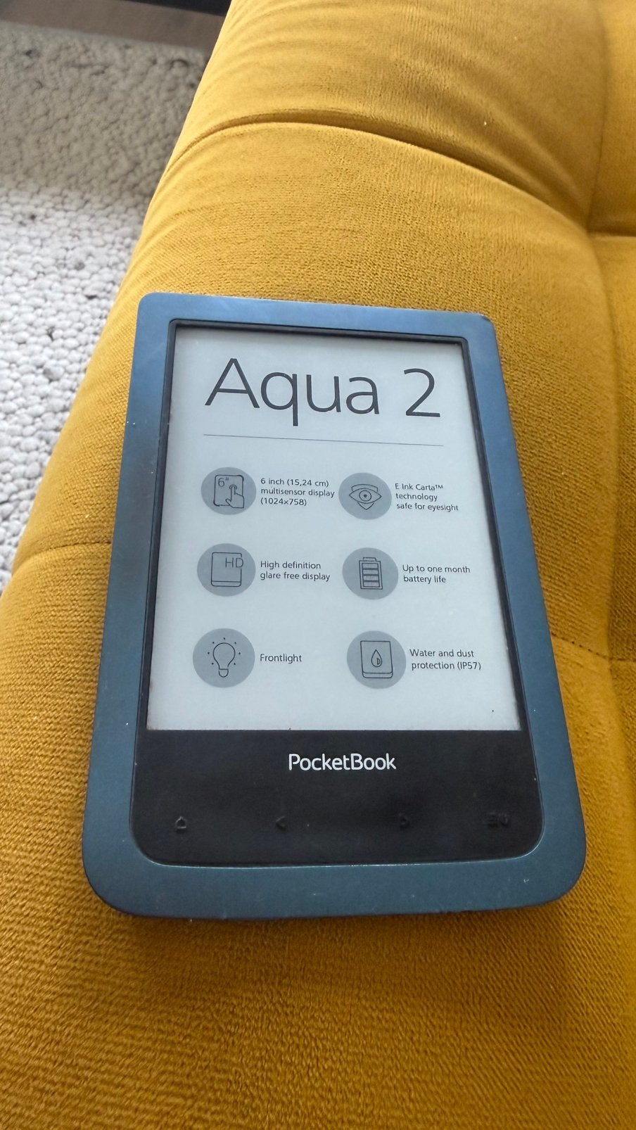 E-reader Aqua 2, Computers en Software, E-readers, Ophalen, Wi-Fi, Gebruikt, 8 GB