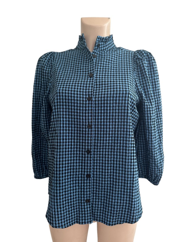 MbyM blouse XS, Kleding | Dames, Blouses en Tunieken, Zo goed als nieuw, Maat 34 (XS) of kleiner, Blauw, Ophalen of Verzenden