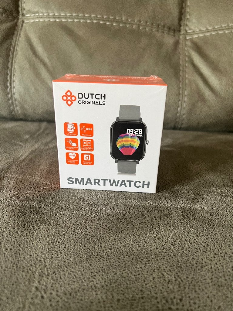 Smartwatch, Sieraden, Tassen en Uiterlijk, Smartwatches, Ophalen of Verzenden, Nieuw, Zwart, Android