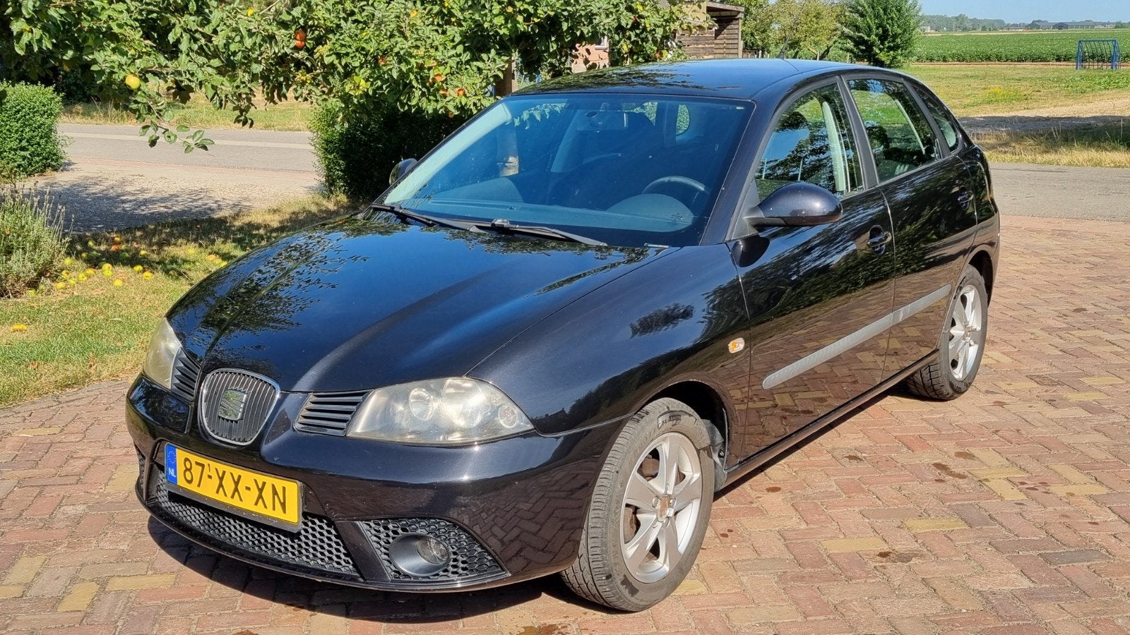 Seat Ibiza 1.6 77KW/104pk 5DRS 2007 Zwart, Auto's, Seat, Voorwielaandrijving, Stof, 1069 kg, Zwart