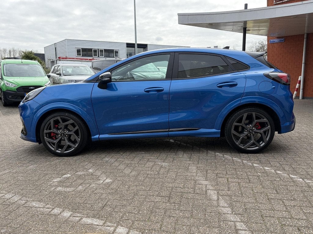 Ford Puma 1.5 EcoBoost ST-X Winterpakket Panoramadak, Voorwielaandrijving, Blauw, Leder en Stof, Bedrijf