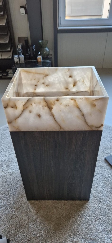 Nieuw! Natuursteen Wastafel/Waskom ECHT Cristallo Kwartsiet, Ophalen, Splendore, Splendore Stone, Nieuw