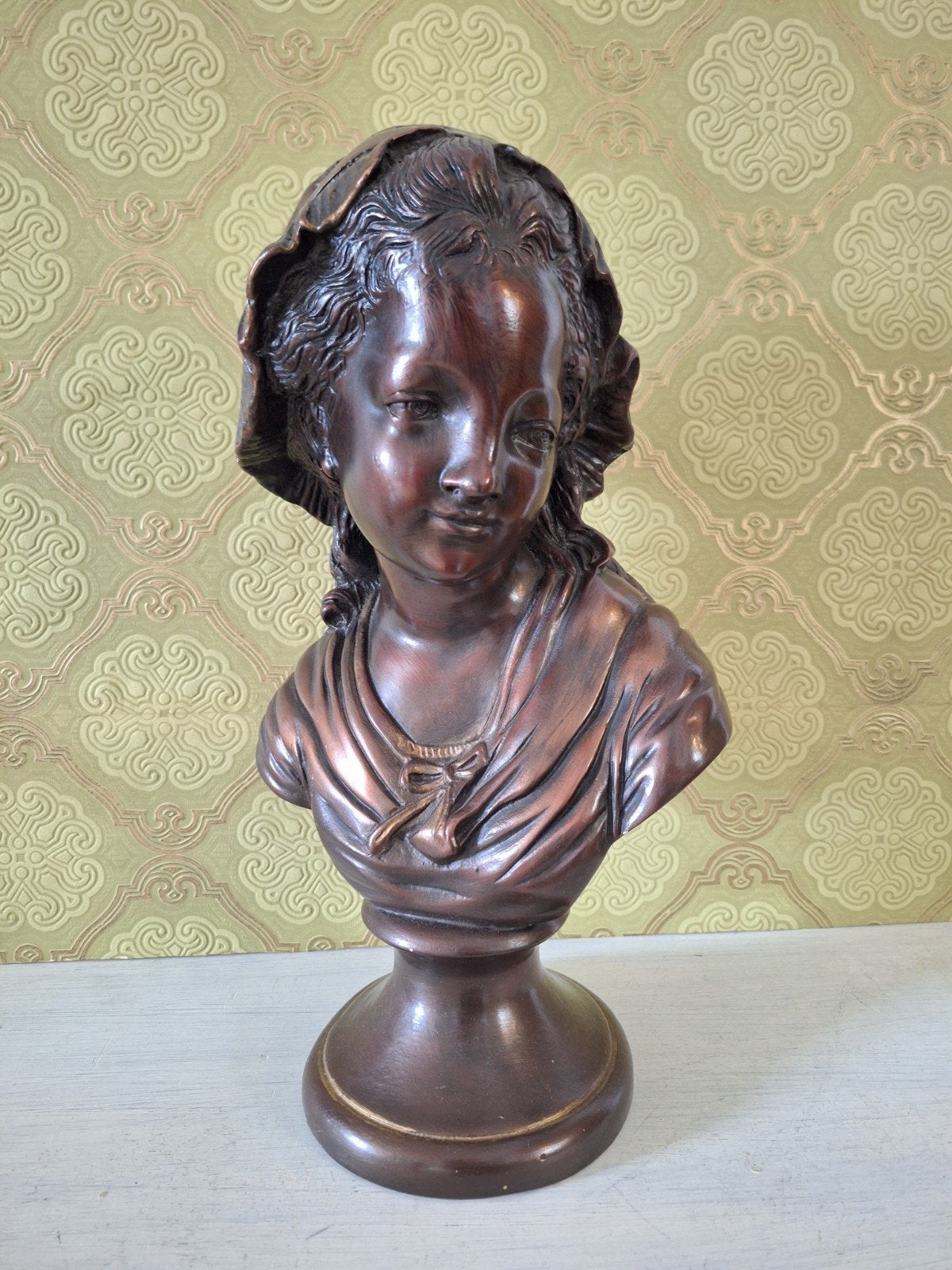 grote buste boeren meisje, Antiek en Kunst, Curiosa en Brocante, Ophalen of Verzenden