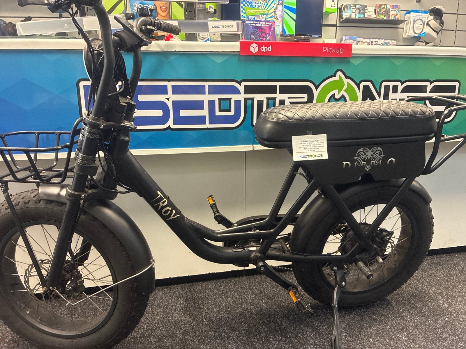 Diablo X1 Fatbike Zwart - Actieradius tot 80 km, Ophalen, Zo goed als nieuw, 50 km per accu of meer, Overige merken