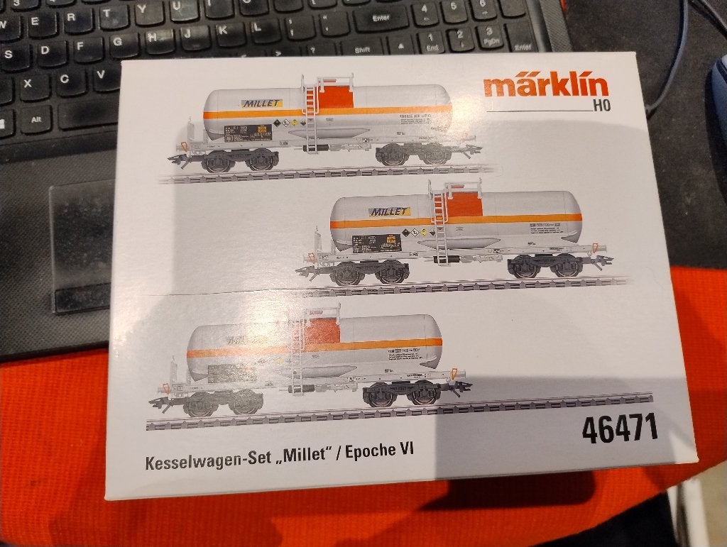 Märklin 46471 – Kesselwagen-Set “Millet”, Wisselstroom, Ophalen of Verzenden, Märklin, Nieuw