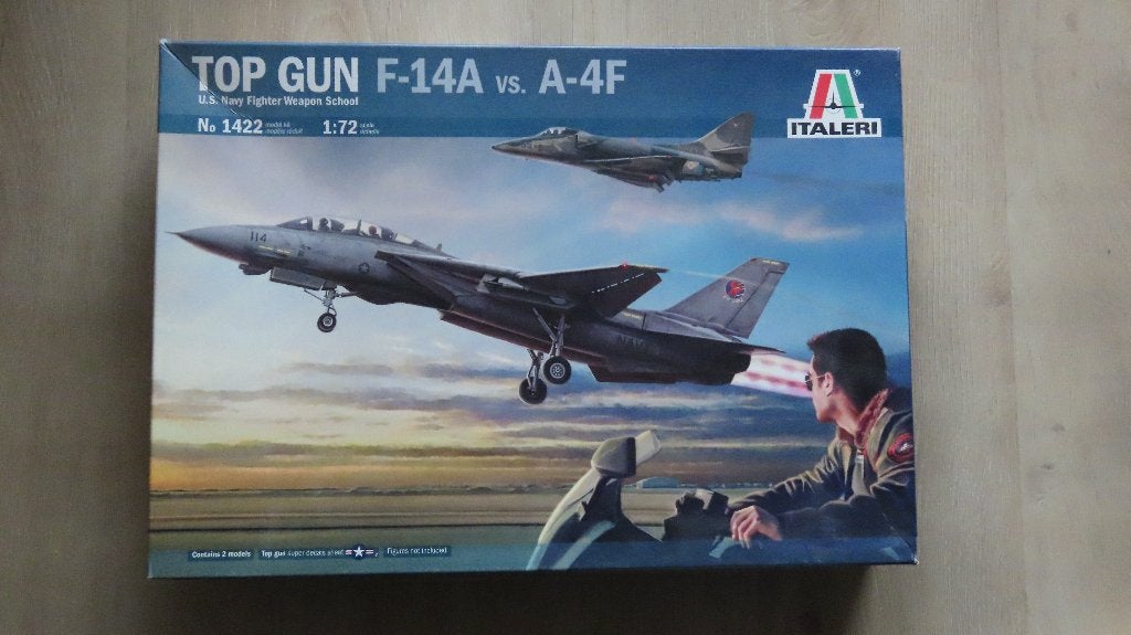 Top Gun F-14A en A-4F 2 kits! Italeri 1/72, Hobby en Vrije tijd, Modelbouw | Vliegtuigen en Helikopters, 1:72 tot 1:144, Italeri