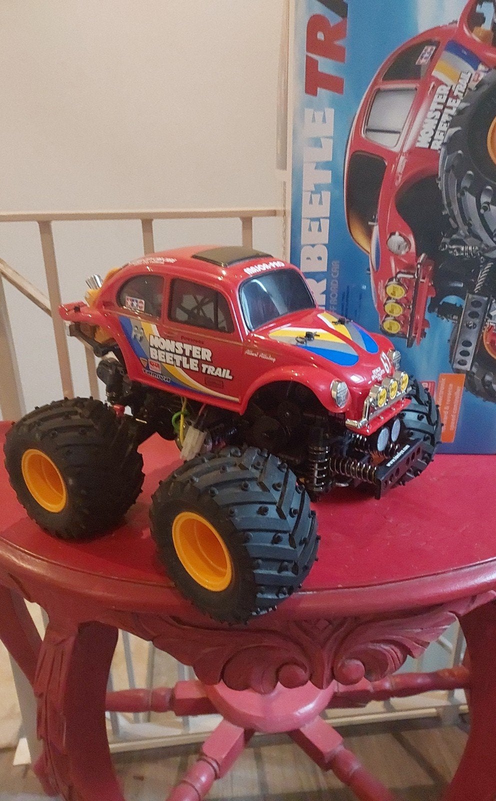 Tamiya Monsterbeetle trail, Elektro, Gebruikt, Auto offroad, Schaal 1:14