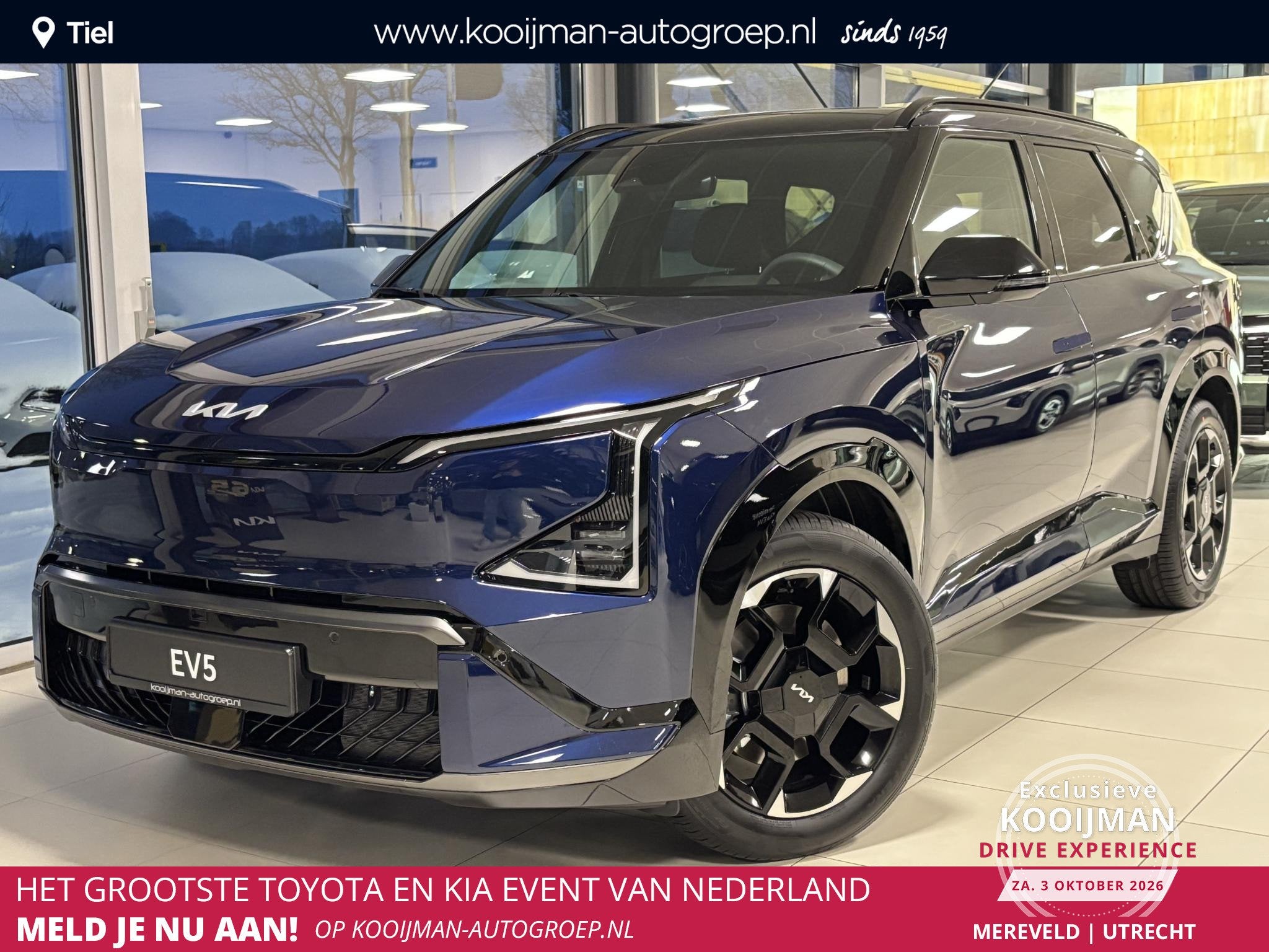 Kia EV5 GT-Line Business Edition 81.4 kWh ACTIE! Exclusief b, Auto's, 81 kWh, Lichtsensor, 510 min, 1992 kg