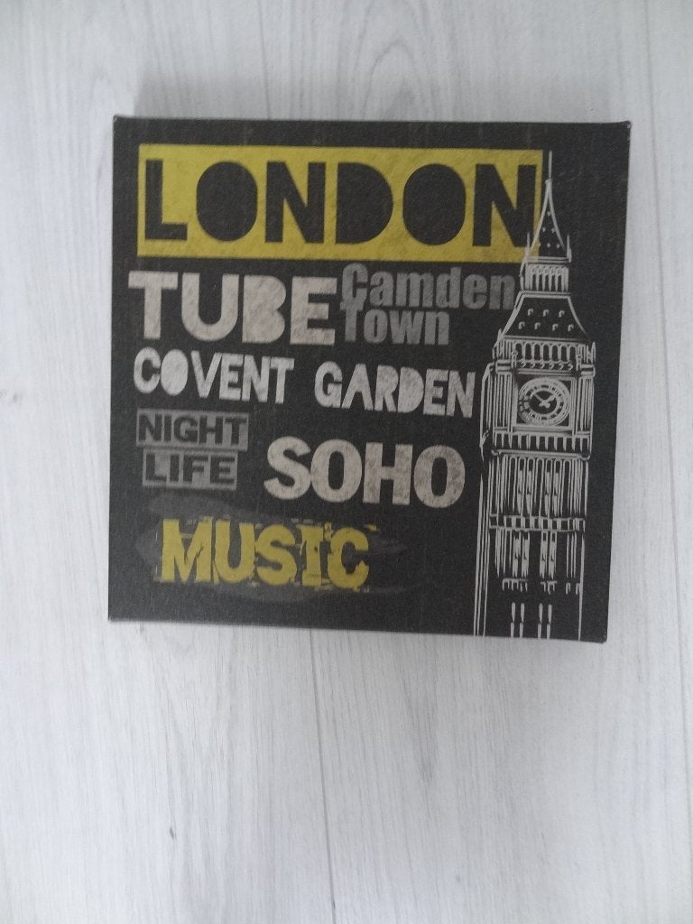 Londen canvas -Ikea, Minder dan 50 cm, Ophalen of Verzenden, Zo goed als nieuw, Schilderij