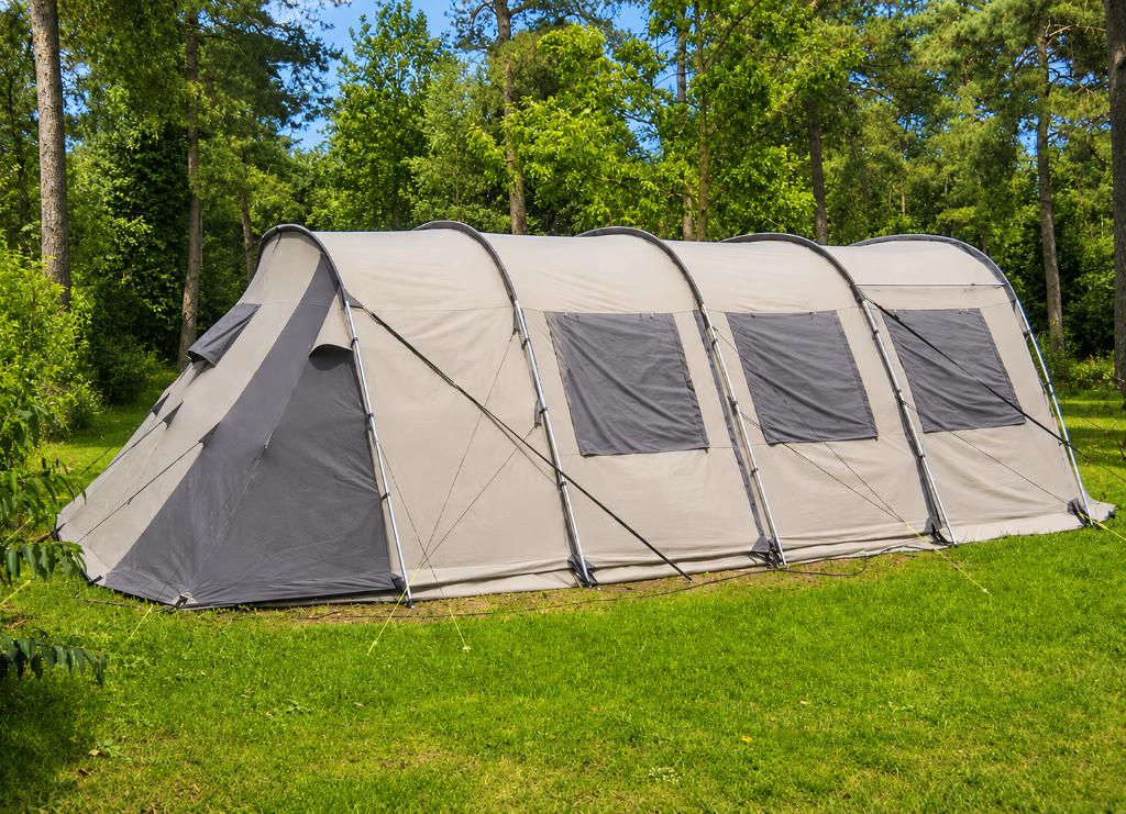 Redwood Willow 480 Familietent + waterdichte luifel, Caravans en Kamperen, Ophalen, Gebruikt, Tot en met 6