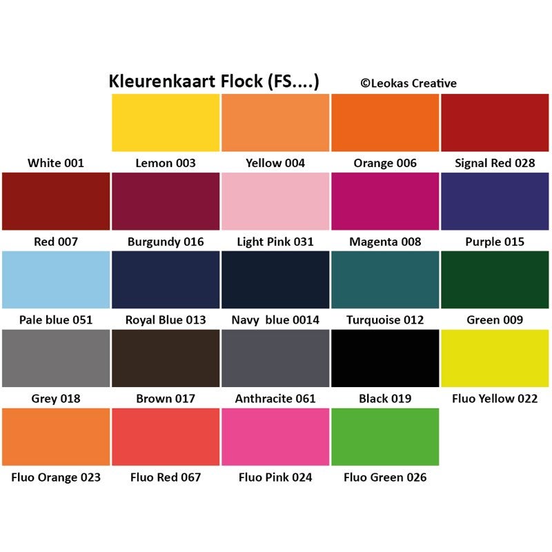Flock folie, Overige thema's, Textiel, Nieuw, Meerkleurig