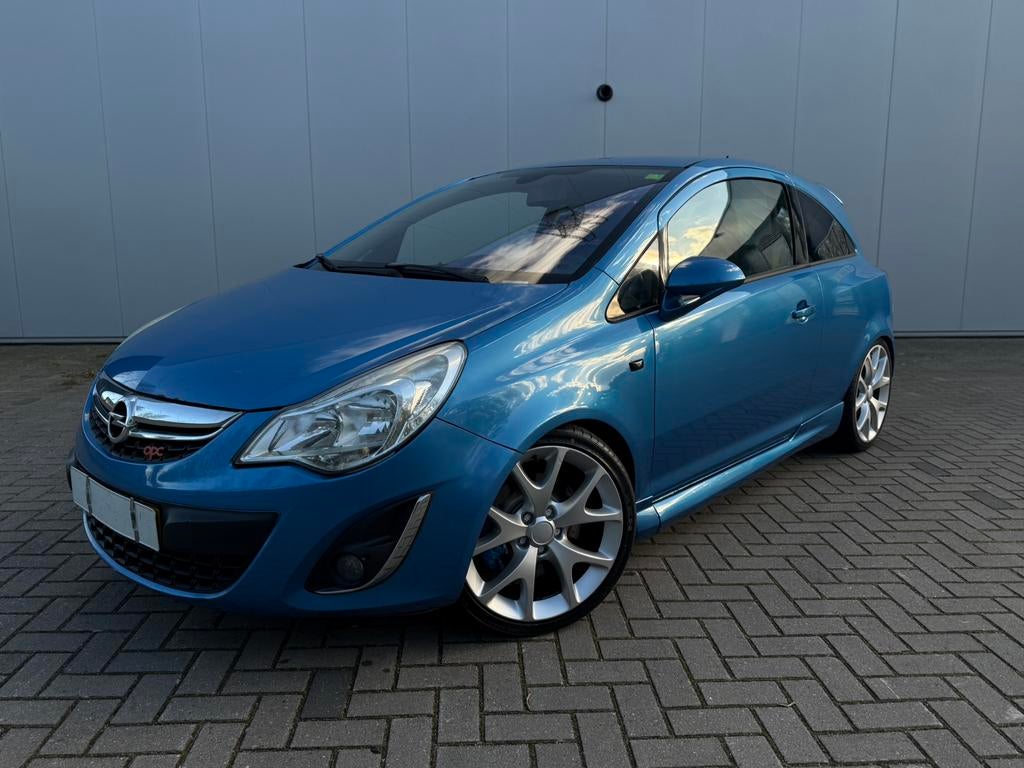 Opel Corsa OPC 1.6 Turbo 2009|Recaro|Leder|Clima|Bluetooth., Auto's, Blauw, Bedrijf, Handgeschakeld, Corsa