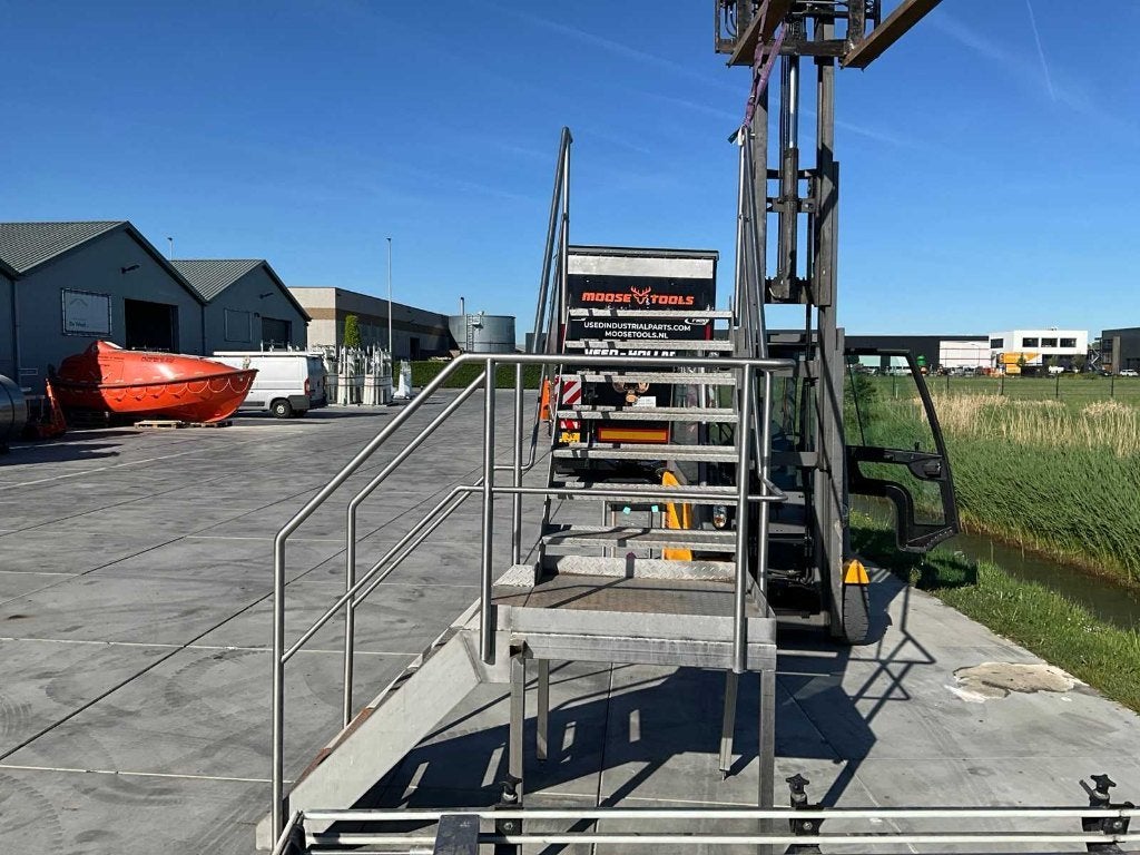 RVS Trap met bordes, Ophalen, Gebruikt, Trap, 2 tot 4 meter