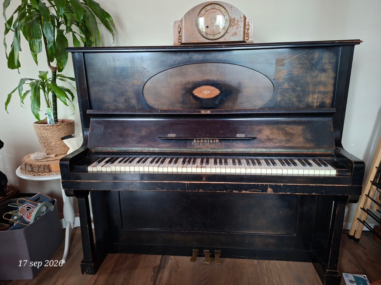 ECKSTEIN piano, zwart, gebruikt, Ophalen, Gebruikt, Zwart, Piano