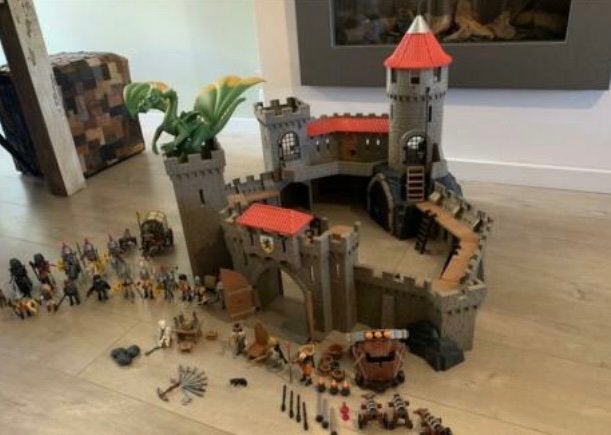 Playmobil kasteel set met doos, Ophalen, Gebruikt, Complete set, Historisch