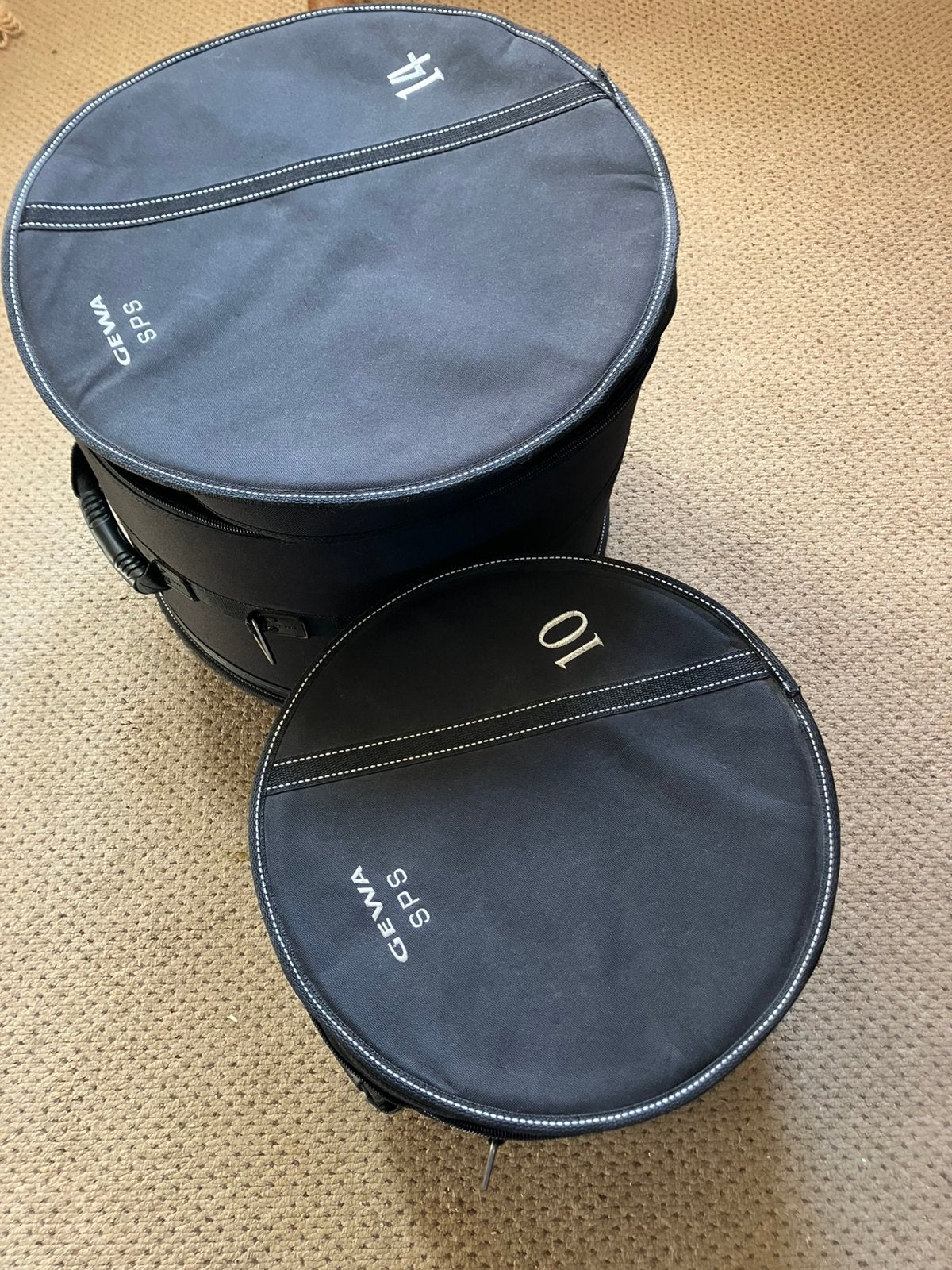 Gewa SPS Drum Bags Set – 10 inch & 14 inch (Topkwaliteit), Verzenden, Zo goed als nieuw, Overige instrumenten
