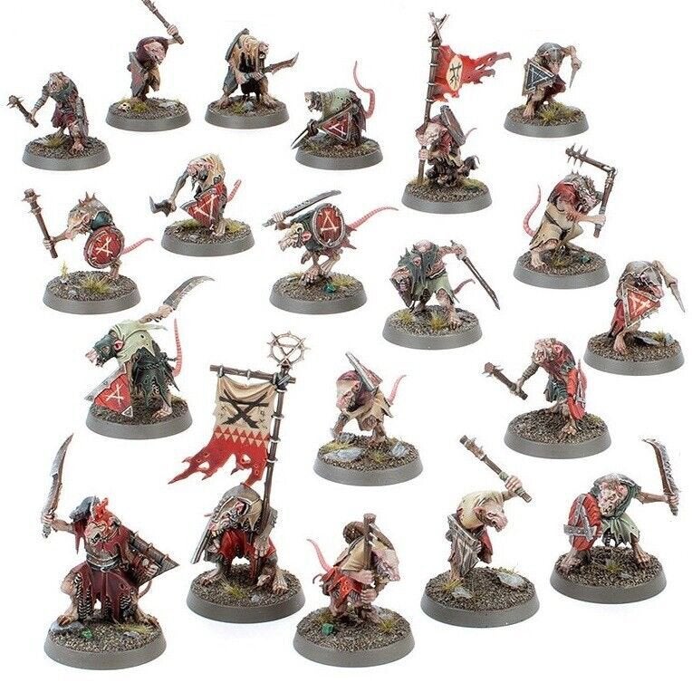 20 Clanrats on sprue AOS, Hobby en Vrije tijd, Verzenden, Zo goed als nieuw, Warhammer, Figuurtje(s)