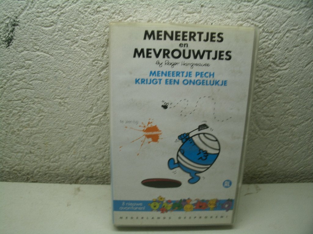 vhs 138a meneertjes en mevrouwtjes krijgt een ongeluk, Alle leeftijden, Ophalen of Verzenden, Zo goed als nieuw, Overige typen