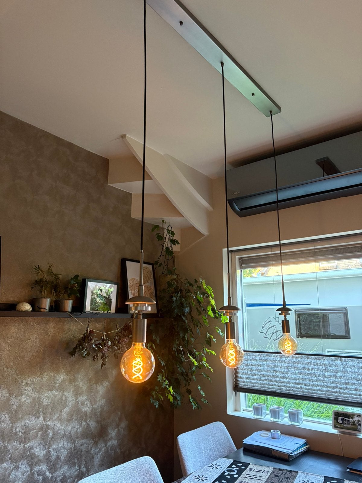 Hanglamp voor 3 lampen, Huis en Inrichting, Ophalen, Zo goed als nieuw