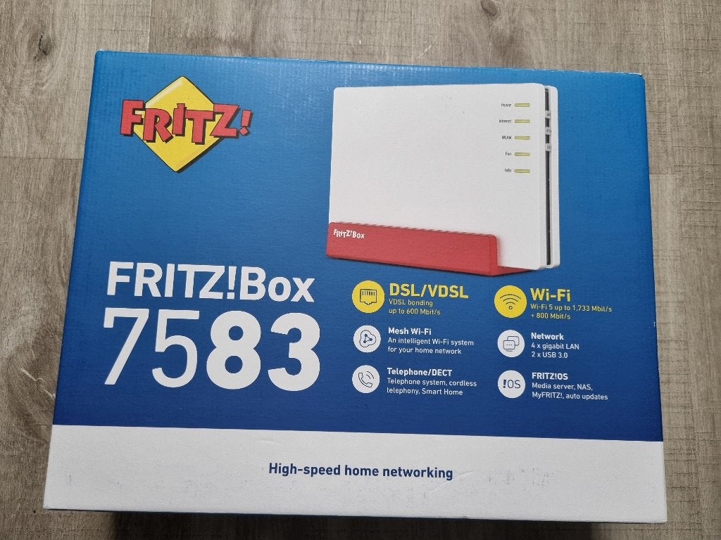Nieuw Sealed Fritz!Box 7583 Fritzbox VDSL Mesh Wifi #009, Computers en Software, Ophalen of Verzenden, Nieuw, Router met modem
