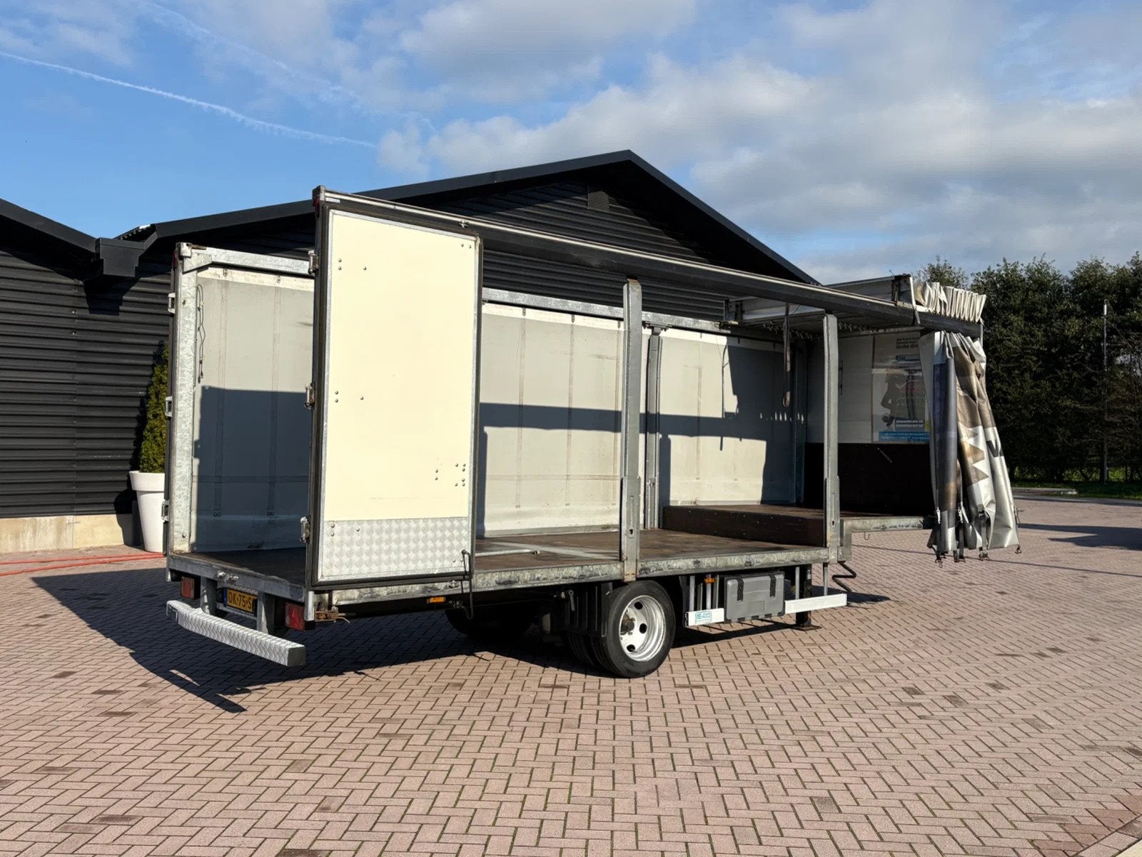 van den Oever 700-1D/220LZS Be oplegger schuifzeilen schuifd, Auto's, Overige brandstoffen, Bedrijf, Zilver of Grijs, Aanhangers en Opleggers