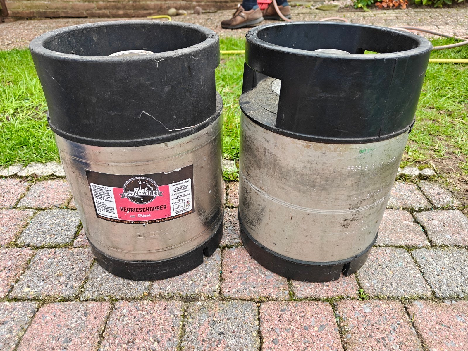 Bierfusten - Herrieschopper en Heineken (leeg), Ophalen of Verzenden, Gebruikt