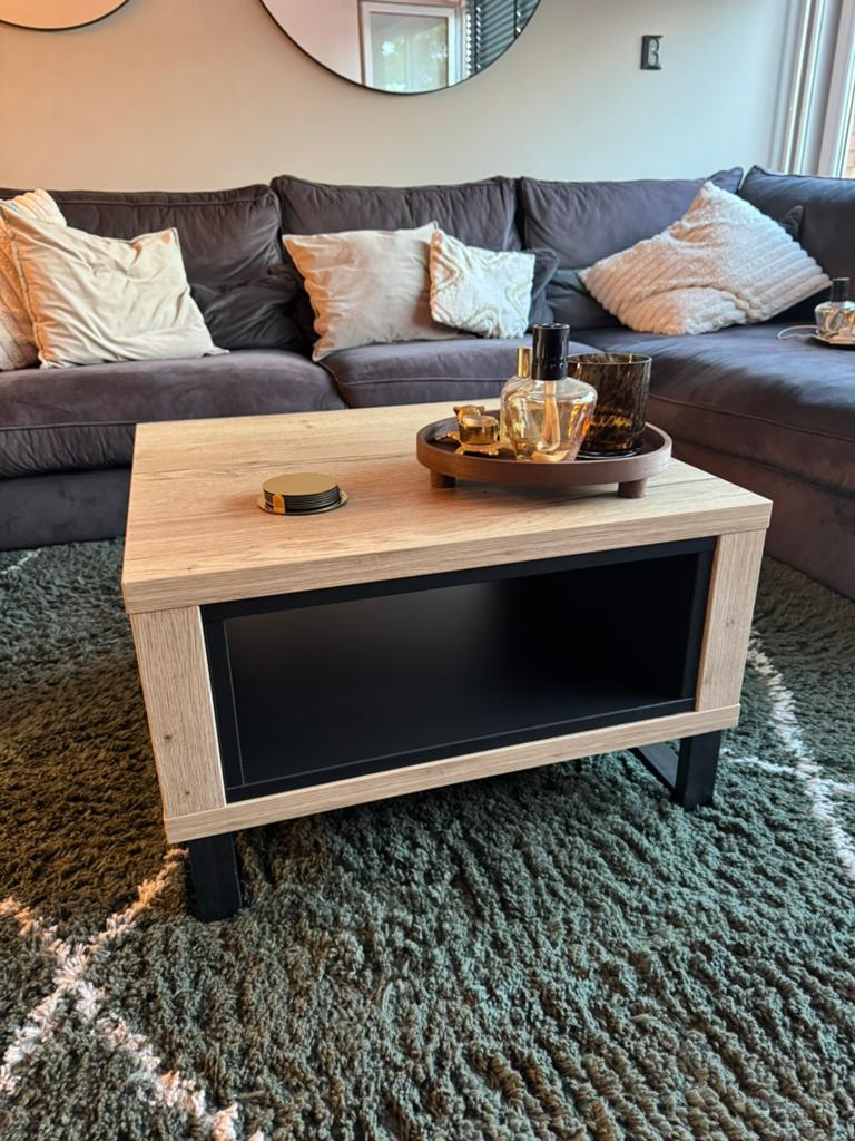 Salontafel, Huis en Inrichting, Tafels | Salontafels, Ophalen, 100 tot 150 cm, 50 tot 100 cm, Zo goed als nieuw