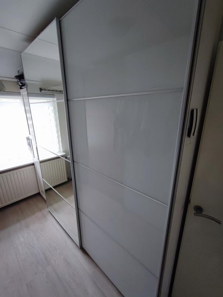 Pax kast deur panelen, 3 melkglas, 4 spiegelpanelen, Ophalen