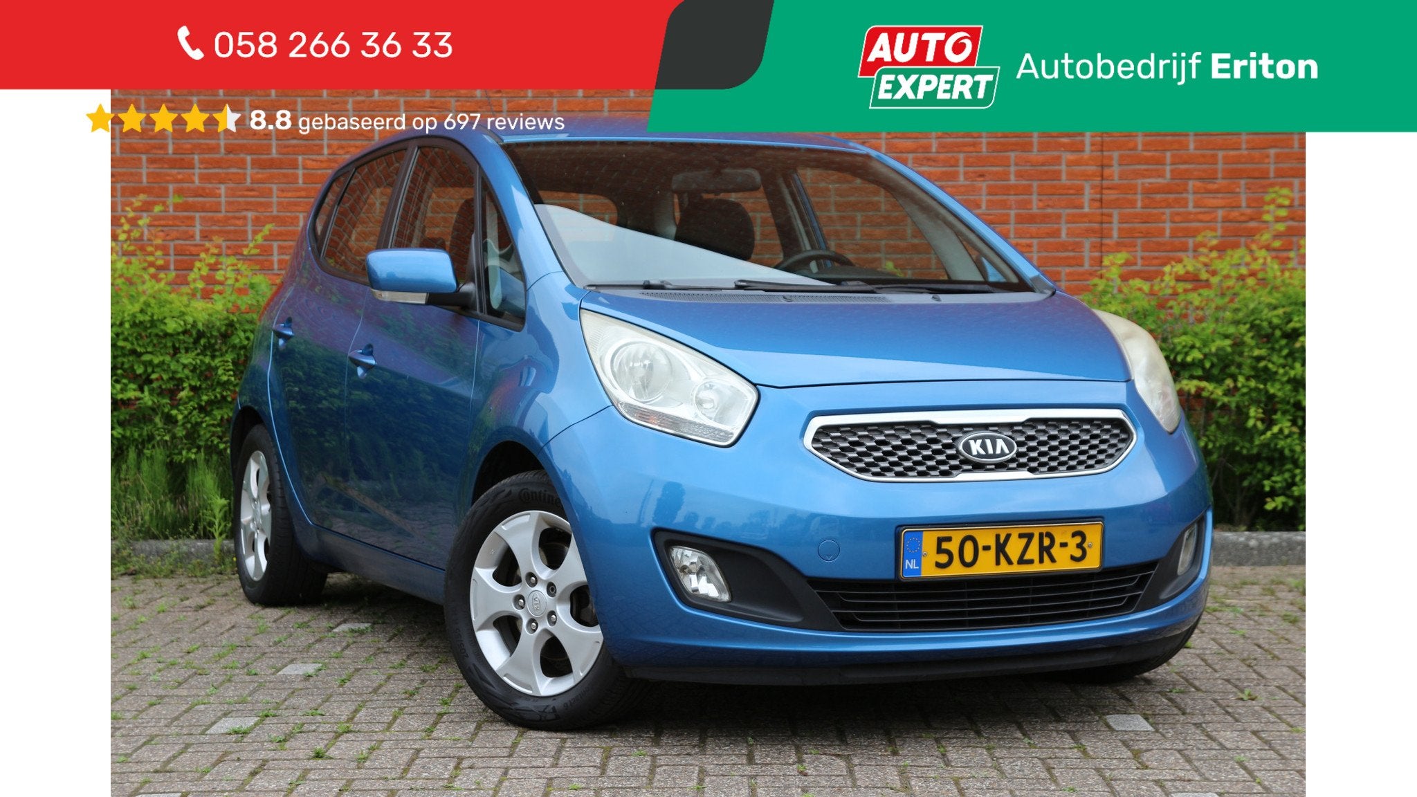 Kia Venga 1.4 90pk CVVT X-ecutive | NL-auto | Hoogzitter! |, Voorwielaandrijving, Euro 5, Gebruikt, 4 cilinders