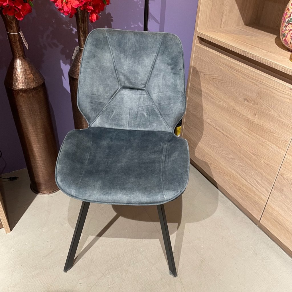 Beerse Eetstoel - Blauw - Profijt Meubel, Huis en Inrichting, Stoelen, Niet ingevuld, Niet ingevuld, Niet ingevuld