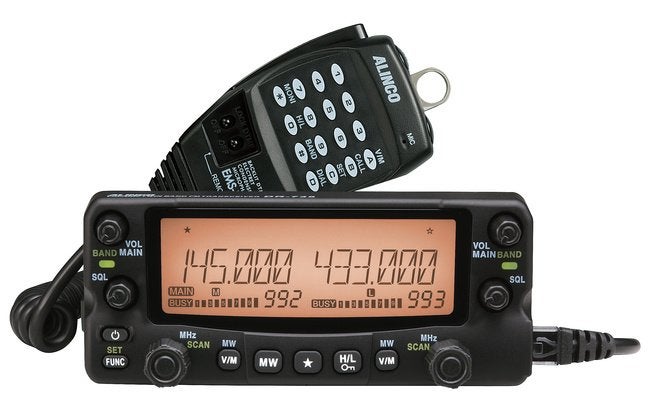 Alinco DR-735E Mobile/Base VHFUHF Full-Duplex Trx, 50 Watt, Verzenden, Zo goed als nieuw, Zender en Ontvanger