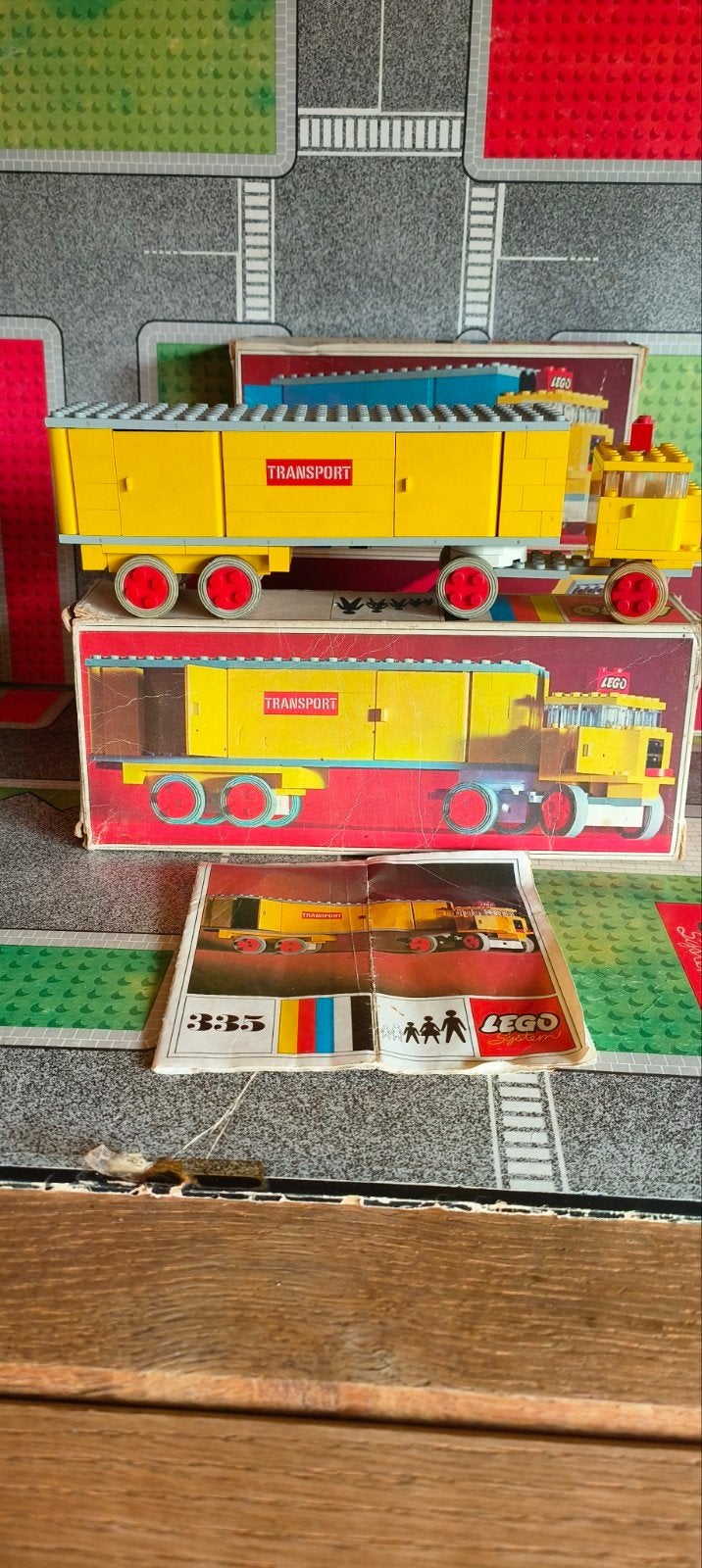 Oude Lego transport truck nr 335., Verzenden, Bus of Vrachtwagen