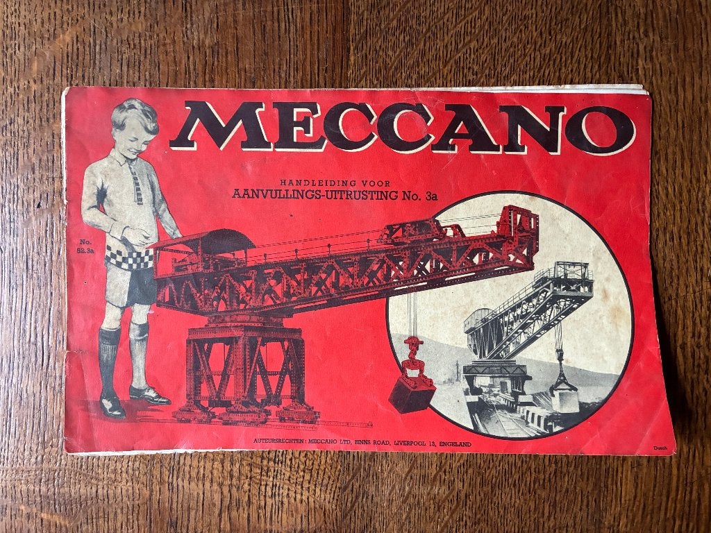 Vintage antiek Meccano voorbeelden boekje, Ophalen of Verzenden