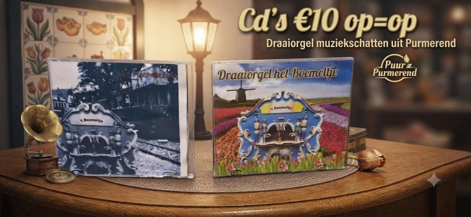 Draaiorgel het Boemeltje CD - Muziekschatten uit Purmerend, Cd's en Dvd's, Ophalen of Verzenden, Nieuw in verpakking, Volksmuziek