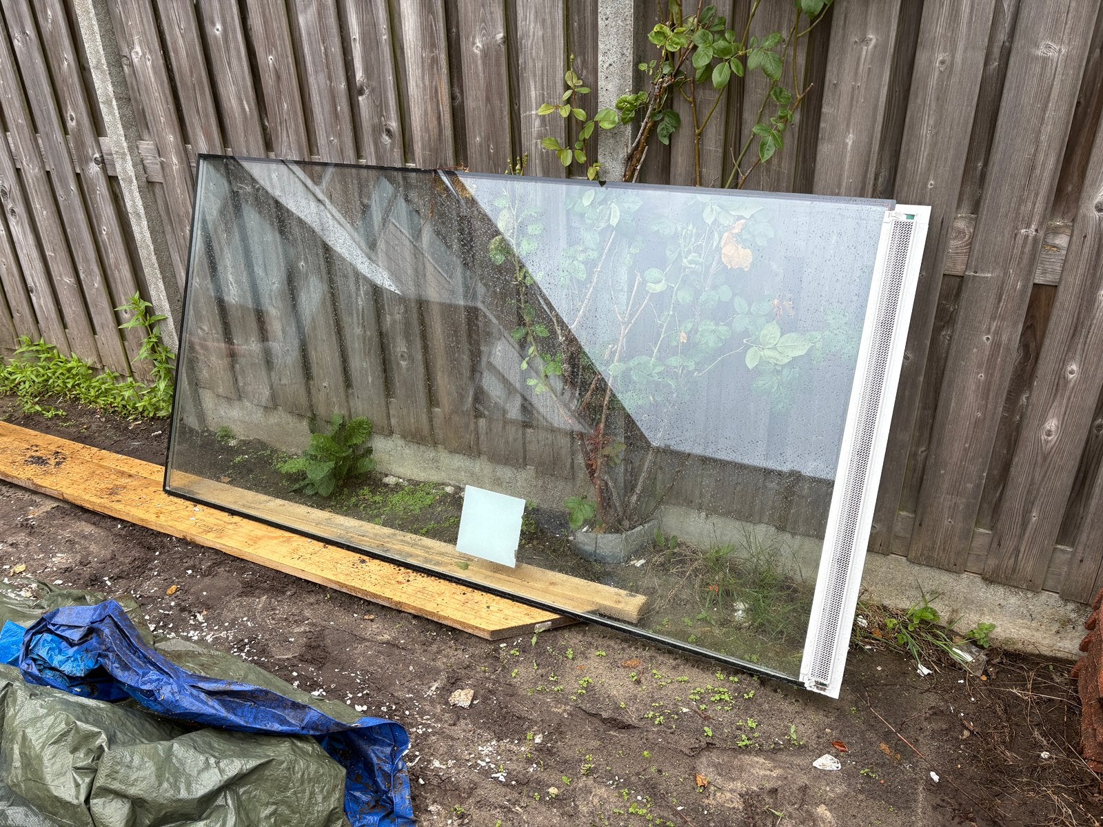 Gratis ophalen dubbelglas met duco ventilatieprofiel, Ophalen, Minder dan 80 cm, Gevelraam of Ruit, Dubbelglas