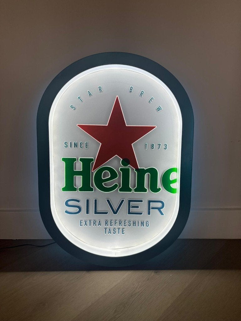 Heinenken reclamebord, Ophalen, Zo goed als nieuw, Reclamebord