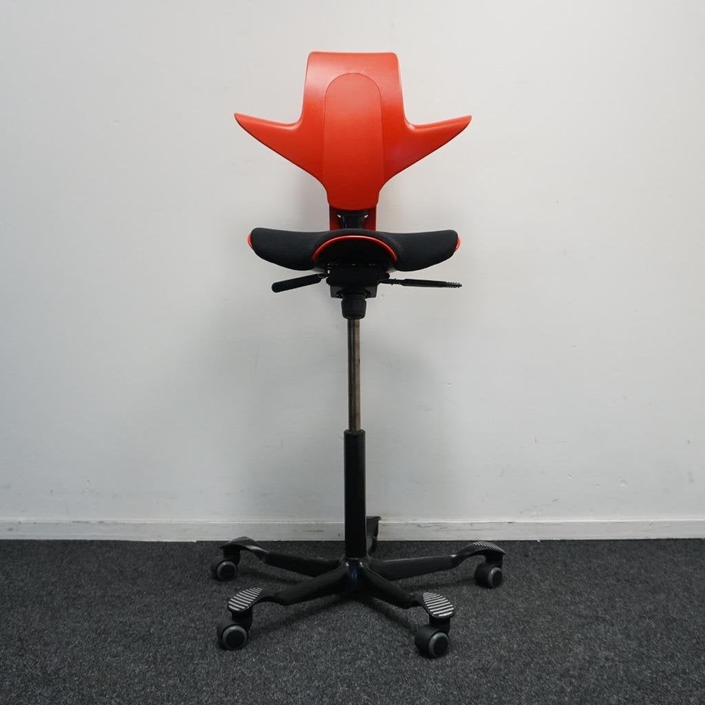 HAG Capisco Puls 8020 Bureaustoelen | Zadelzit | Rood, Huis en Inrichting, Bureaustoelen, Gebruikt, -, -, Ophalen of Verzenden