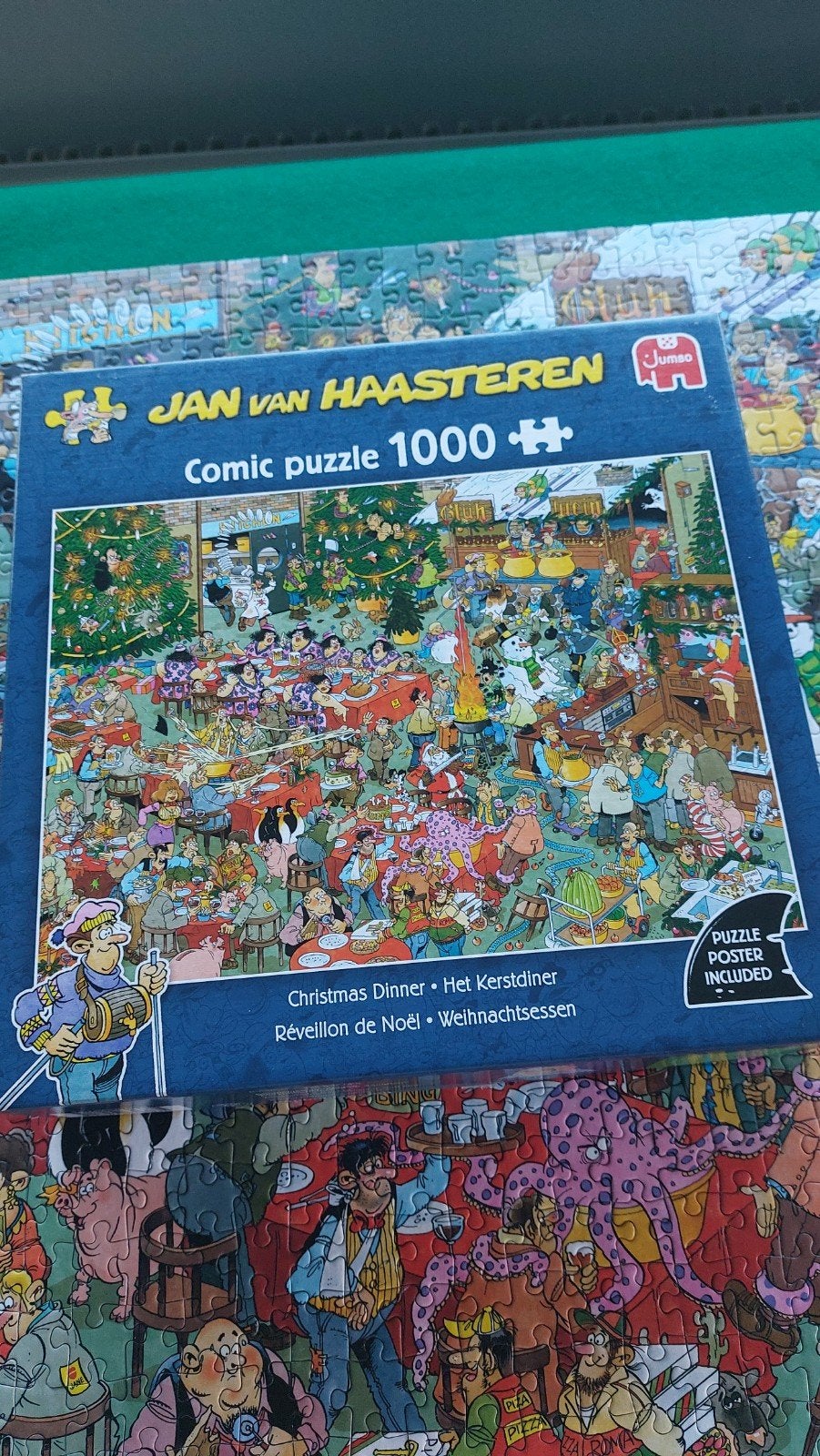 Jan van Haasteren puzzle Het Kerstdiner € 7.50., Ophalen, 500 t/m 1500 stukjes, Zo goed als nieuw