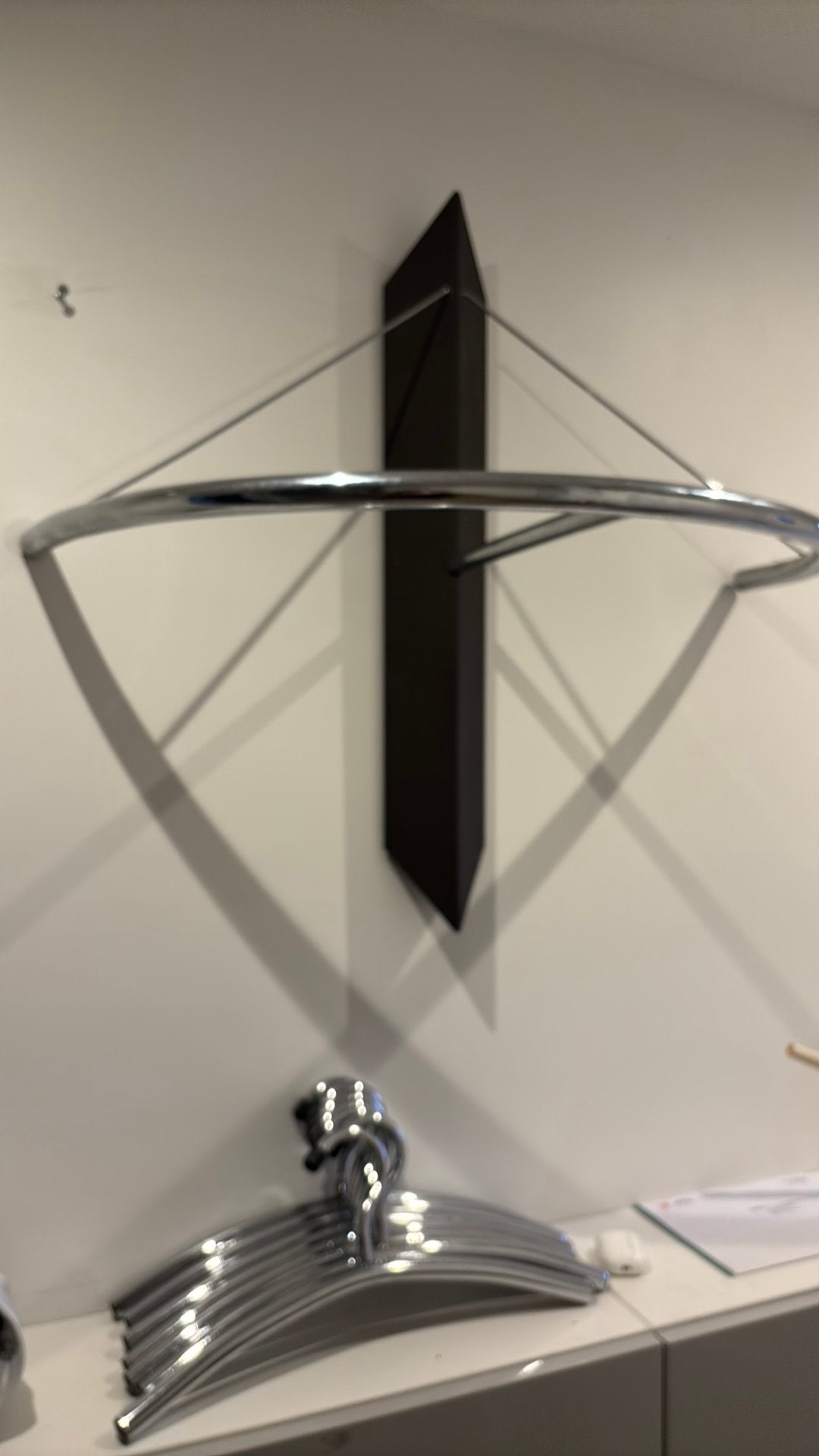design garderobe kapstok van RVS, Zo goed als nieuw, Minder dan 100 cm, Metaal, Ophalen