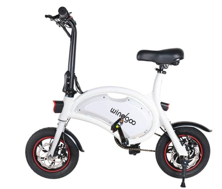 Windgoo B3 E-Vouwfiets (Rijdt nog, accu zwak/voor onderdelen, Gebruikt, Minder dan 14 inch, Heren, Deels opvouwbaar