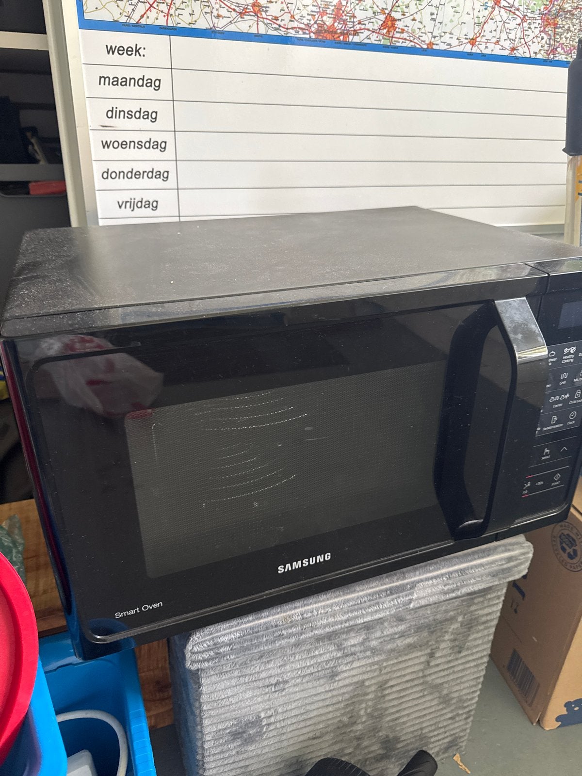 Samsung Smart Oven Combimagnetron Zwart - Gebruikt, Witgoed en Apparatuur, Magnetrons, Ophalen, Combimagnetron, Gebruikt, Grill
