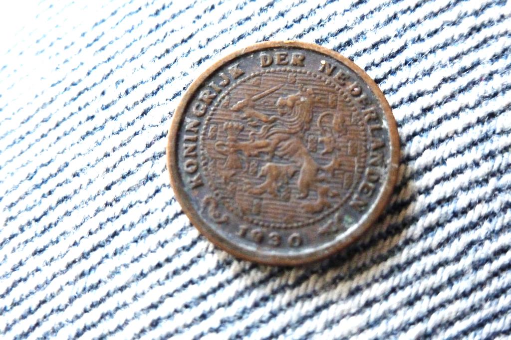 Wilhelmina - oude 1/2 Cent 1930 zf+p- (6120 c, Ophalen of Verzenden, Koningin Wilhelmina, Overige waardes, Losse munt