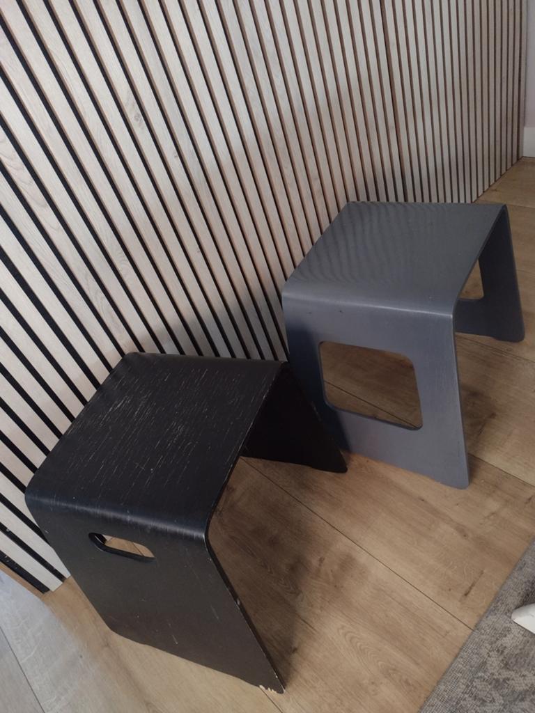 2x IKEA Benjamin Kruk - Zwart en Grijs Geschilderd, Contact.nl@ikea.com, Gebruikt, Ophalen of Verzenden, IKEA