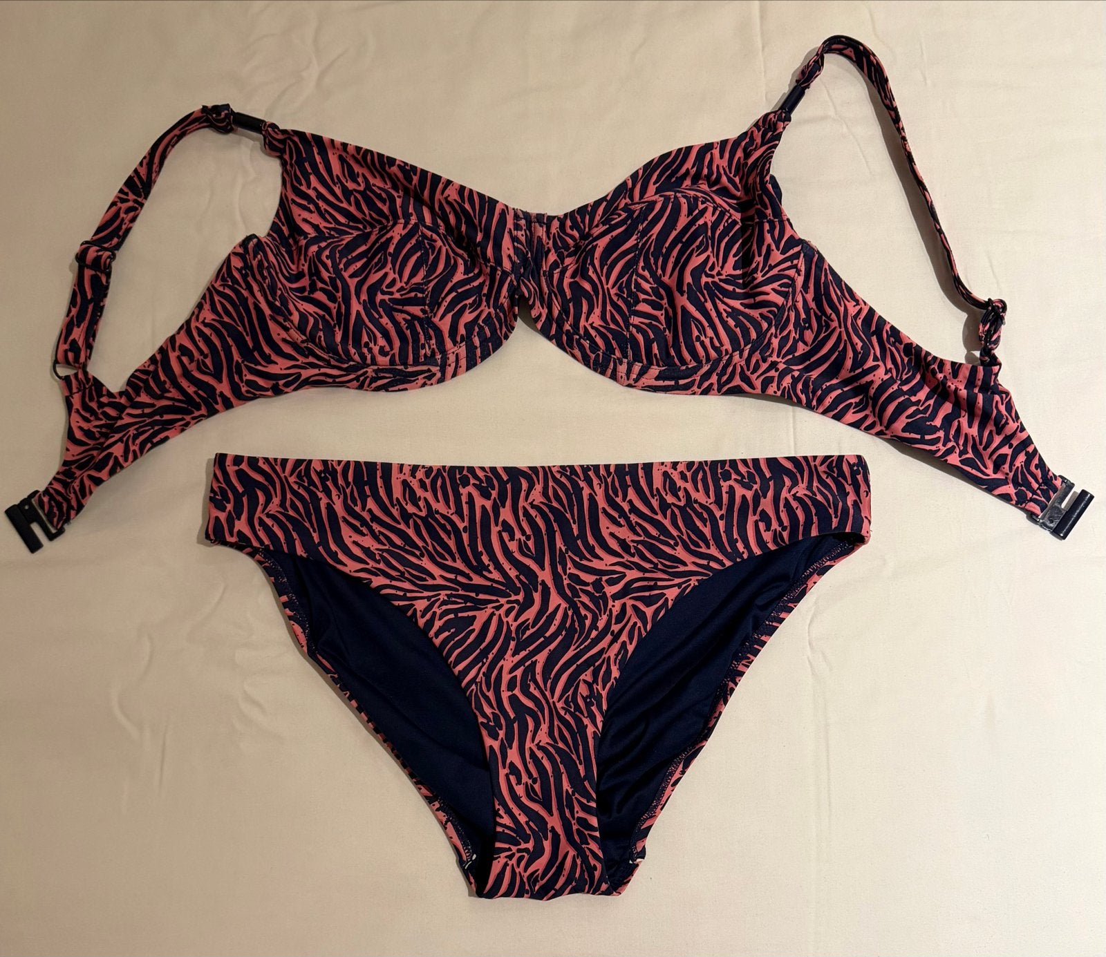 Femilet Bikini Roze Blauw - Maat 75D / Broekje 40, Ophalen of Verzenden, Zo goed als nieuw, Roze, Bikini