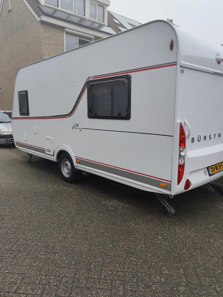 Lichte Bürstner Premio life 480 TL Mover, Airco, Fietsdrager, Caravans en Kamperen, Caravans, Particulier, Schokbreker